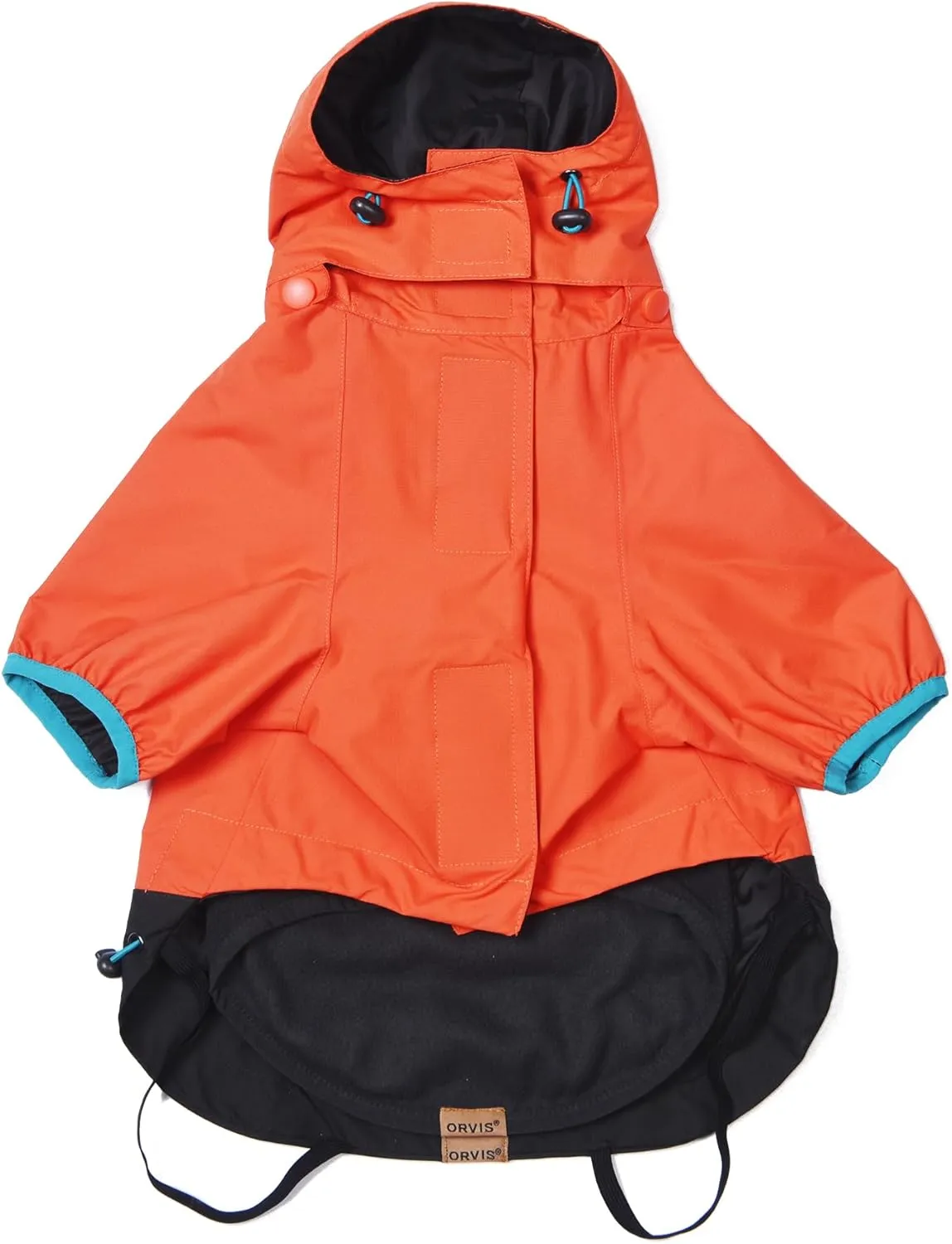 Orvis Dog All Season Trekker 3-in-1 Coat for Dogs, Size Small; Orange High Visibility All Weather Dog Coat with Raincoat & Fleece Vest That Can Be Worn Separately or Together; Removable Hood