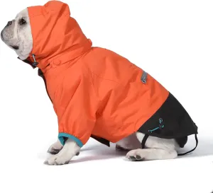 Orvis Dog All Season Trekker 3-in-1 Coat for Dogs, Size Small; Orange High Visibility All Weather Dog Coat with Raincoat & Fleece Vest That Can Be Worn Separately or Together; Removable Hood