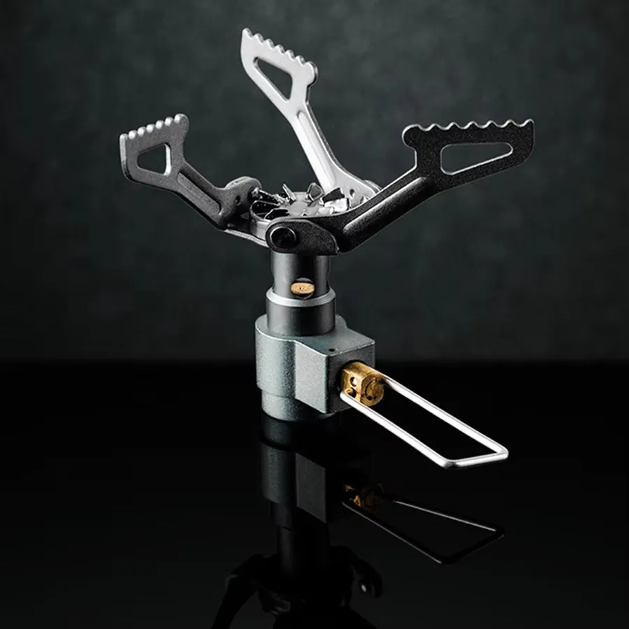 Outdoor Gas Stove Camping Gas Burner Portable Mini Cast Iron Copper Stove Survival Furnace Pocket Picnic Gas Cooker K-3000