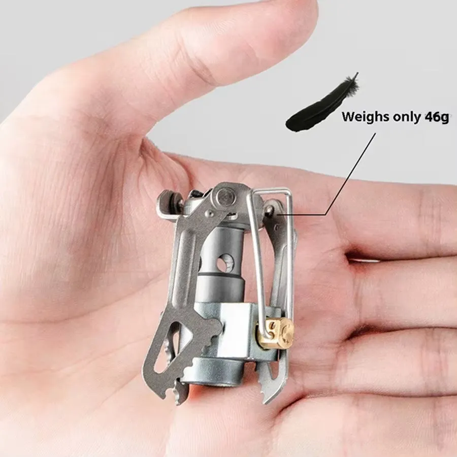 Outdoor Gas Stove Camping Gas Burner Portable Mini Cast Iron Copper Stove Survival Furnace Pocket Picnic Gas Cooker K-3000