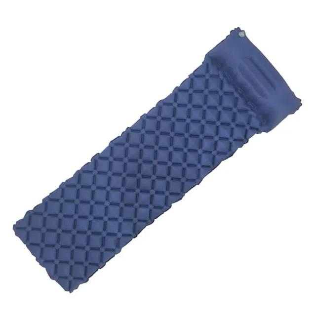 Outdoor Inflatable Sleeping Pad Inflatable Air Cushion Camping Mat with Pillow Air Mattress Sleeping Cushion Inflatable Sofa