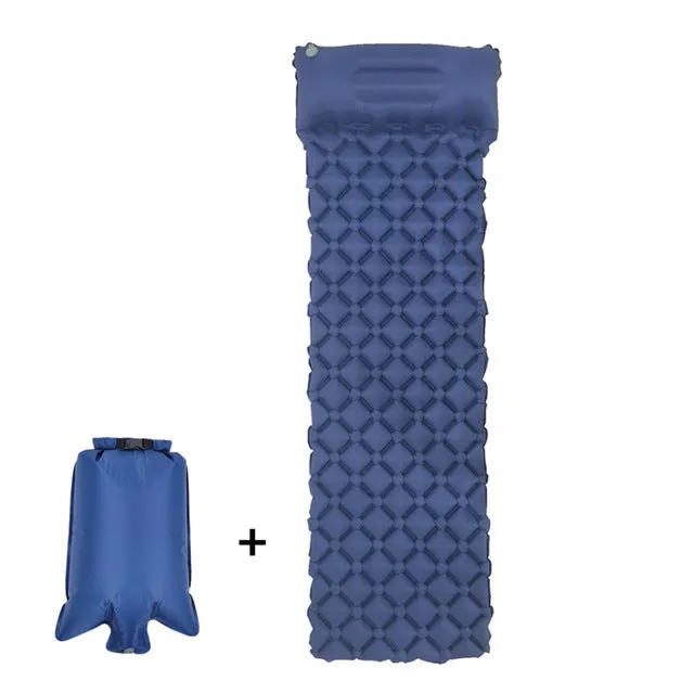 Outdoor Inflatable Sleeping Pad Inflatable Air Cushion Camping Mat with Pillow Air Mattress Sleeping Cushion Inflatable Sofa