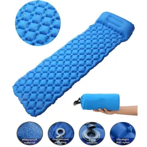 Outdoor Inflatable Sleeping Pad Inflatable Air Cushion Camping Mat with Pillow Air Mattress Sleeping Cushion Inflatable Sofa