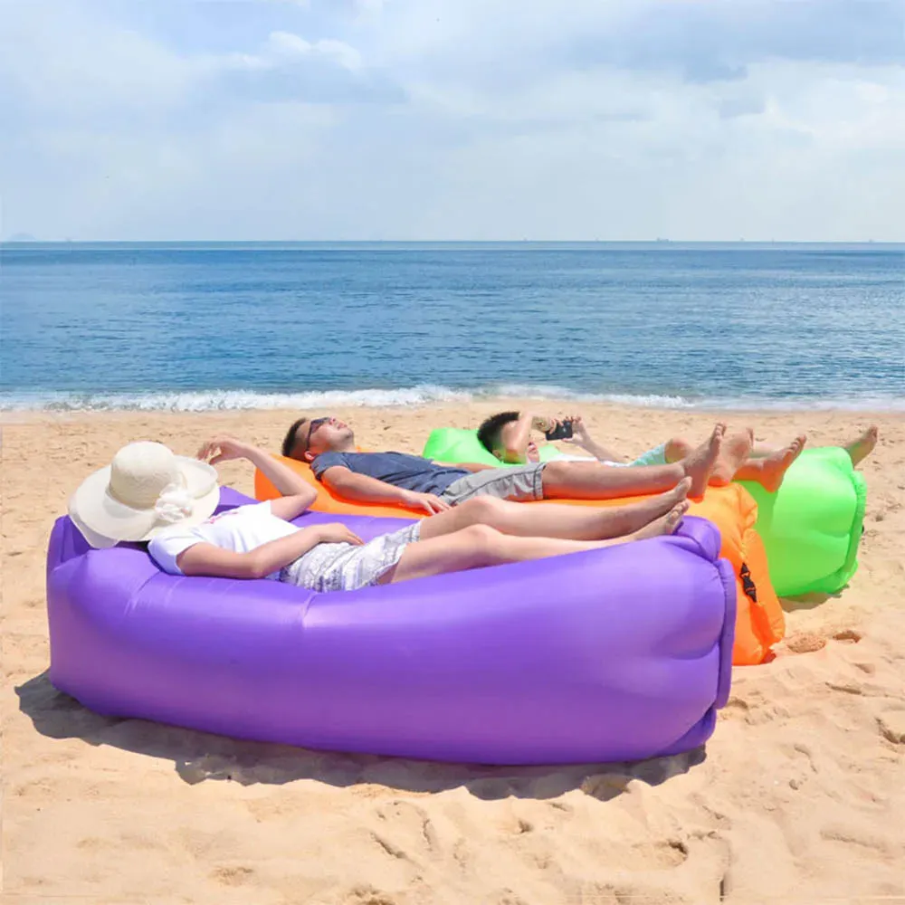 Outdoor Lazy Inflatable Sofa Bed for Camping and Leisure