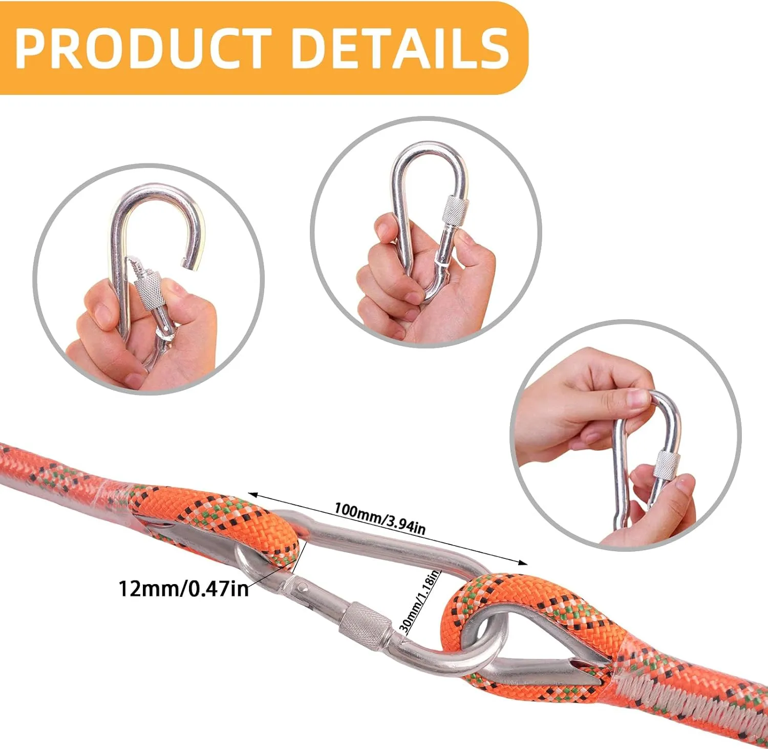 Outdoor Static Climbing Rope for Adults - High Strength Rope for Rock Climbing, Tree Climbing, Hiking, Arborist, Rescue & Camping - Purple(10m/32ft, 20m/64ft, 30m/96ft)