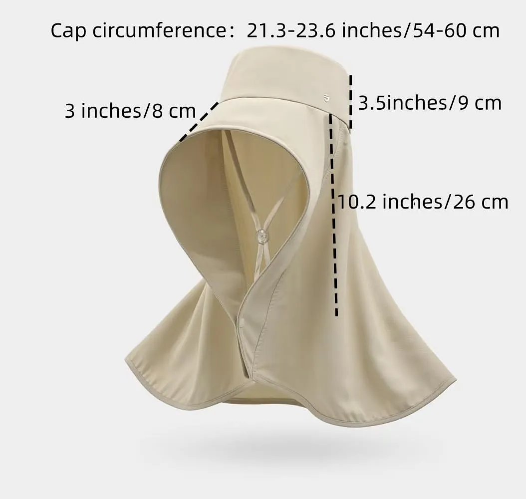 Outdoor Sun Hats for Women with Neck Flap UPF50  Sun Protection Wide Brim Shawl Protective Summer Beach Hiking Fishing Hats
