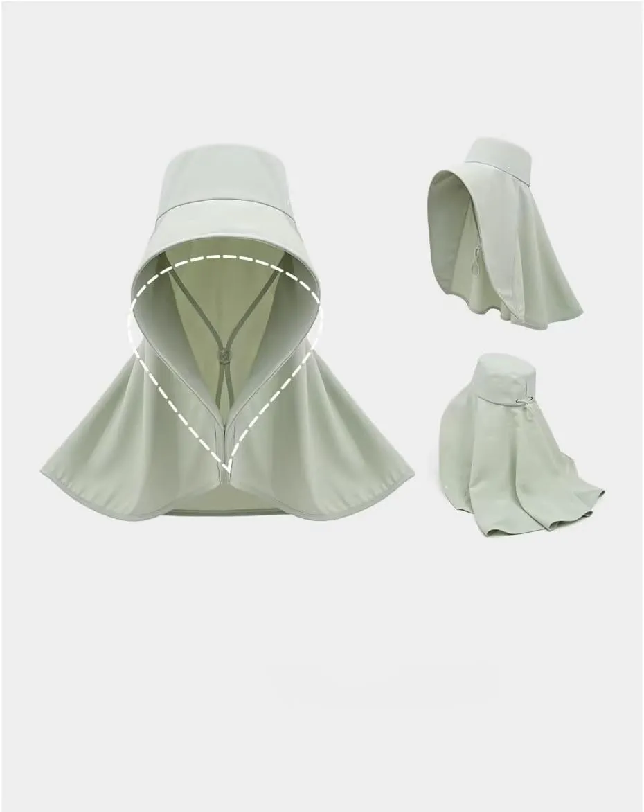 Outdoor Sun Hats for Women with Neck Flap UPF50  Sun Protection Wide Brim Shawl Protective Summer Beach Hiking Fishing Hats