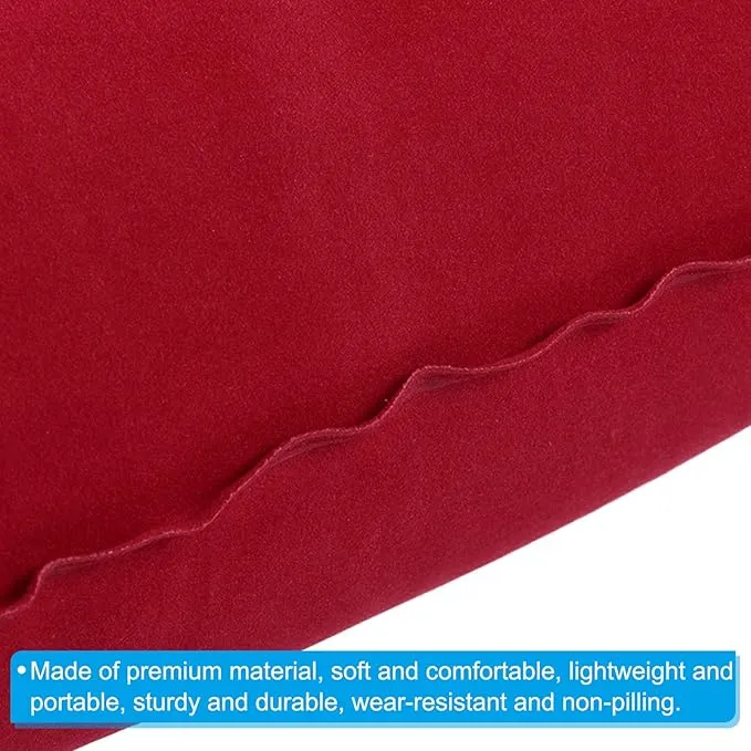 PATIKIL Inflatable Pillow, 4 Pack Squared Ultralight Camping Travel Pillow Desk Rest Neck Support for Hiking Backpacking Office, Dark Blue, Red