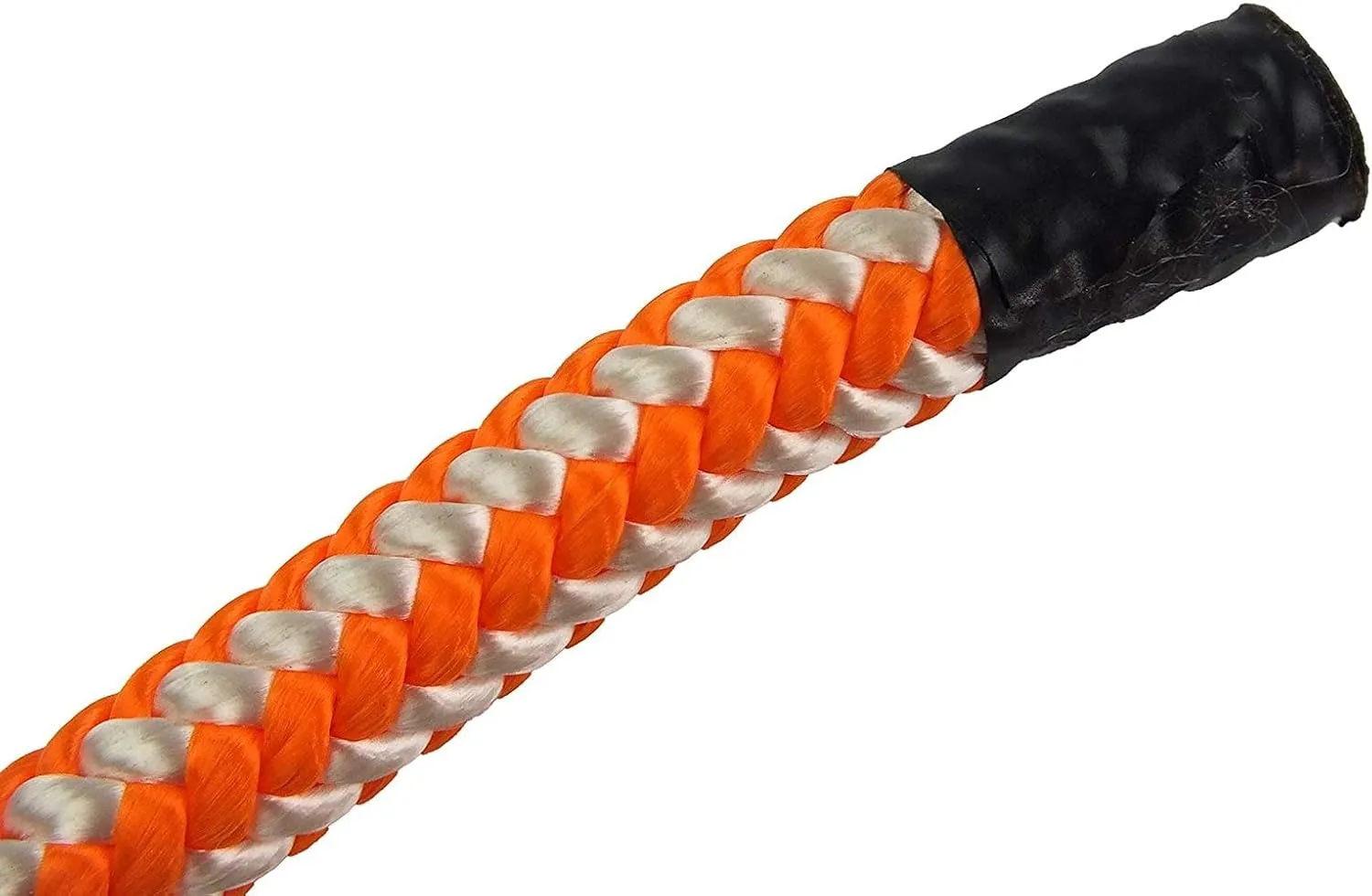 Pelican Rope 16-Strand 1/2 in (12.7 mm) Arborist-16™ Rope - 5400 lbs MBS - Static Climbing Rope - Rescue Operations - High Visibility - 120 ft - Tight Spliced Eye - Orange/White - Made in The USA