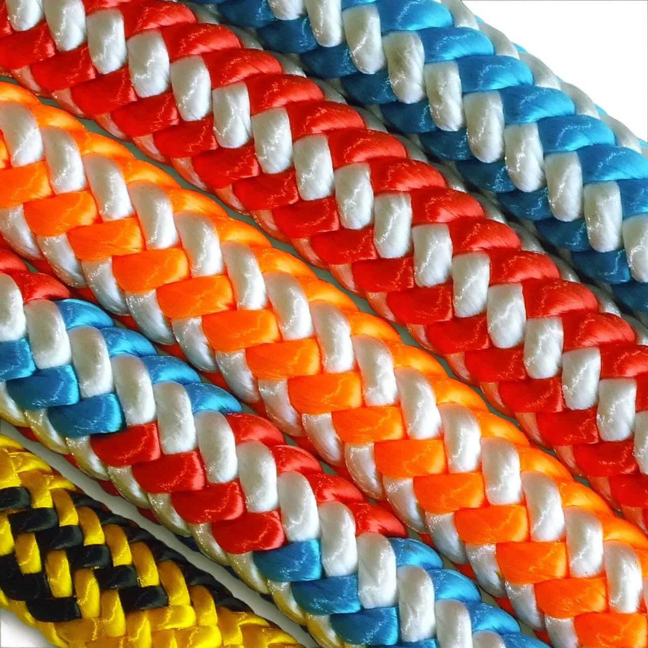 Pelican Rope 16-Strand 1/2 in (12.7 mm) Arborist-16™ Rope - 5400 lbs MBS - Static Climbing Rope - Rescue Operations - High Visibility - 120 ft - Tight Spliced Eye - Orange/White - Made in The USA