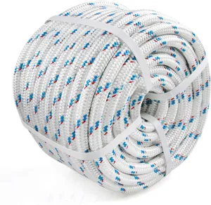 Perantlb Double Braid Rope, 5/8 inch by 150 feet, Weather Resistant Polyester Material, can be Used as Climbing Rope, Boat Rope…
