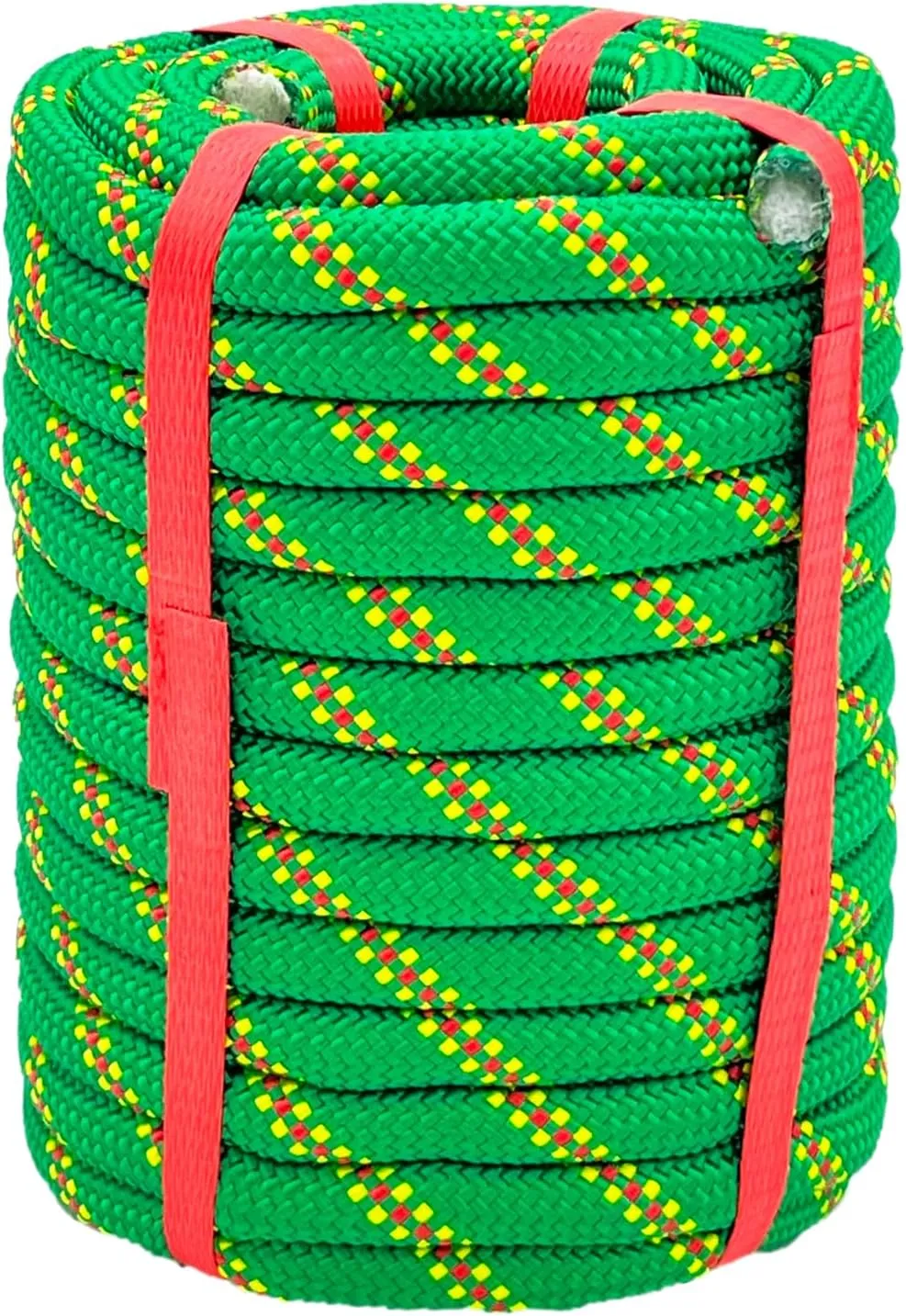 Polyester Arborist Rigging Climbing Rope Green - 1/2 Inch Diameter 50 Ft - Heavy-Duty Tree Climbing Rope for Arborists