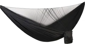 Portable Hammock Automatic Quick-Opening Mosquito Net Hammock Nylon Parachute Cloth Camping Single Double Outdoor Hammock Outdoor Hammock (Color : Black, Size : 290 * 140cm)
