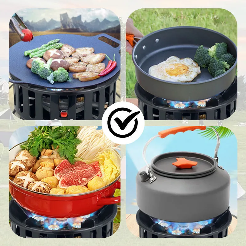 Powerful 21,000W Outdoor Cooking Stove Set