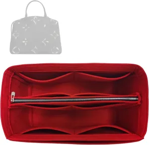Premium Purse Organizer compatible with Lv Petit/Grand Palais Bag Organizer Insert - Handmade 2mm Felt Liner, Perfect Fit Double-Layered Base (Azure Blue, For Petit Palais)