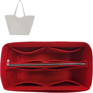 Premium Purse Organizer compatible with Row Three Park Tote Bag Insert - Handmade Bag Organizer Perfect Fit for S/Three/XL Tote (Bubblegum, For Three Park Tote)