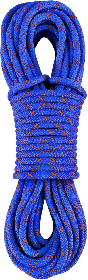 Prusik Cord 8mm (5/16in) 20M(64ft) Climbing Static Rope Accessory Line Double Braid Pre Cut Nylon Cord CE/UIAA High Tensile Strength for Mountain, Arborist, Canyoneering, Rescue