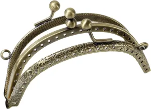 Purse Frame 1Pcs 10.5cm Arch Double Clips Purse Frame Double Layer DIY Metal Frame Purse for Clutch Coins Bag Handle Kiss Clasp Lock