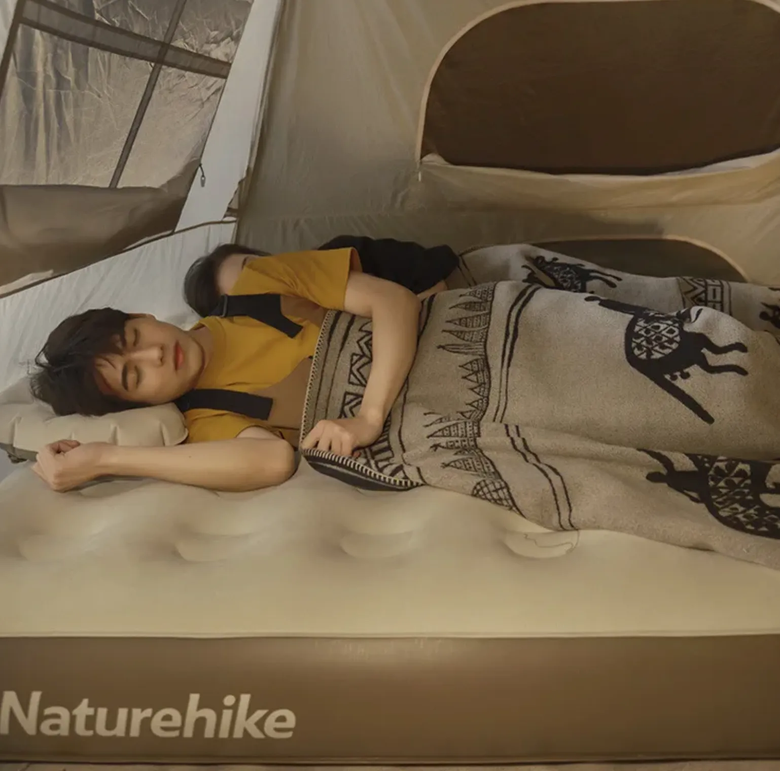 Raised Built-In Repeat buyers Pump PVC (Single Mattress Size) Members-only Naturehike Inflatable