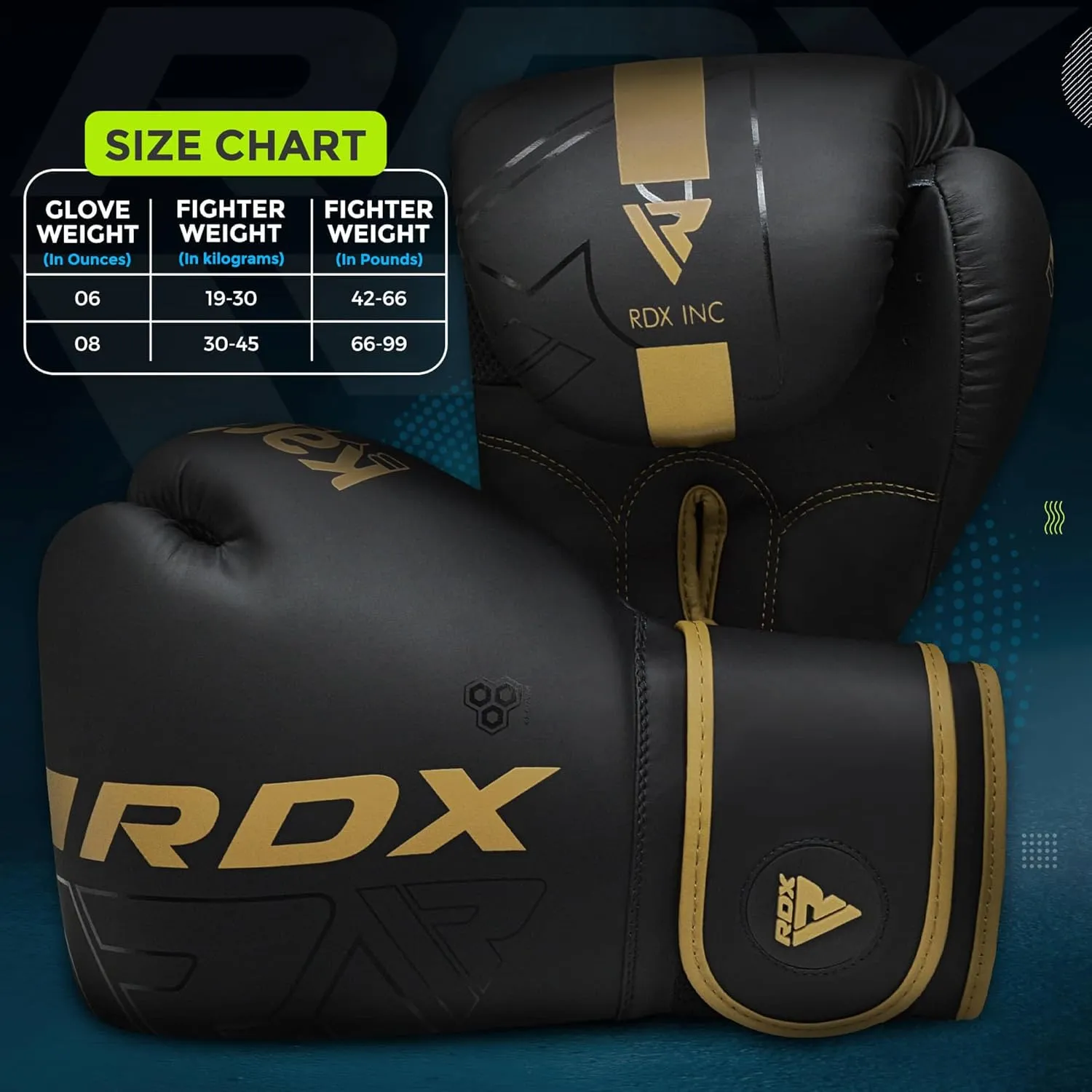 RDX Kids Boxing Gloves Sparring and Muay Thai Maya Hide Leather, Kara Patent Pending Junior Training Mitt for Kickboxing, Punching Bag, Focus Pads, MMA, Thai Pad, Double End Ball Punching Gloves
