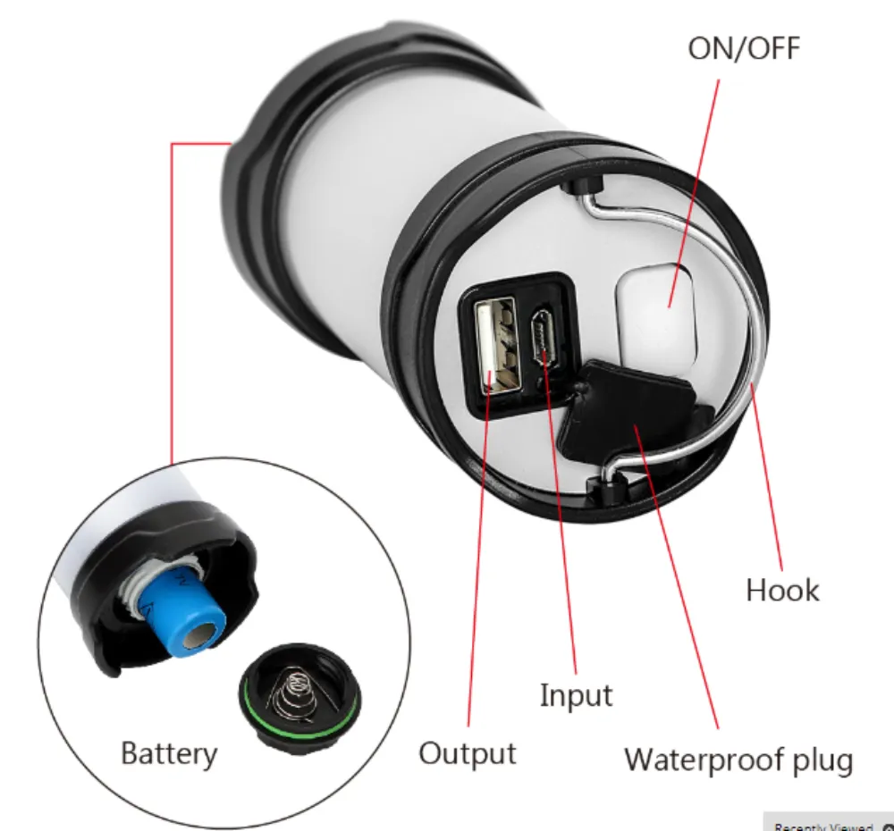 Recharge Great savings Portable Time-limited offer USB Lanterns