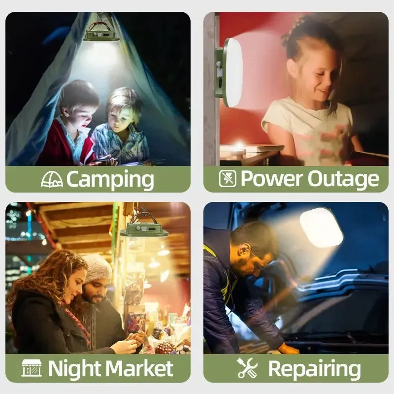 Rechargeable Camping Lantern – High-Powered LED with Magnetic Base
