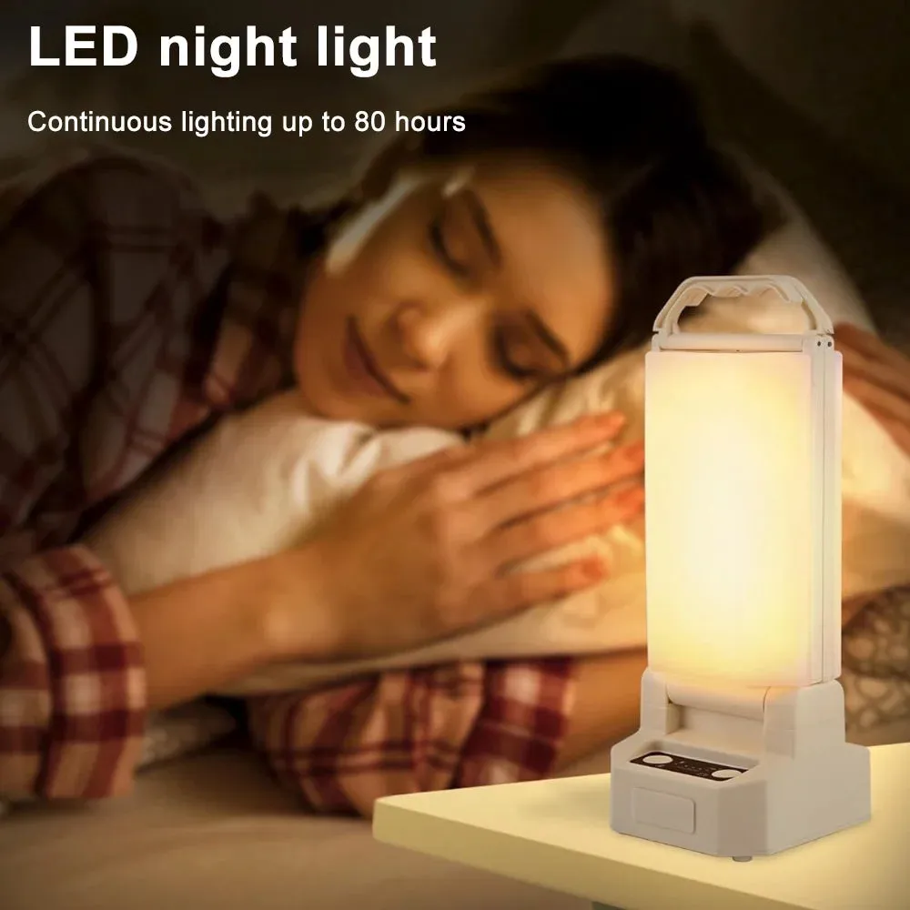 Rechargeable Emergency Lantern - 4500mAh Rechargeable Emergency Light with Dual Charging for Power Outages & Outdoor Use