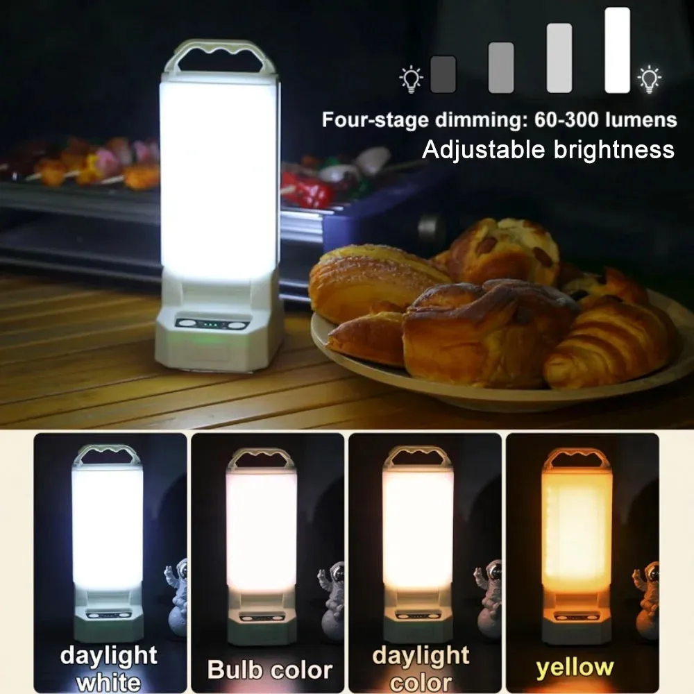 Rechargeable Emergency Lantern - 4500mAh Rechargeable Emergency Light with Dual Charging for Power Outages & Outdoor Use
