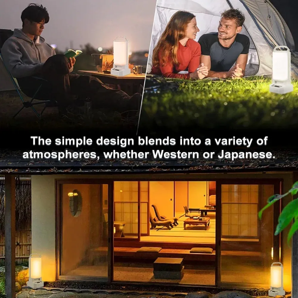 Rechargeable Emergency Lantern - 4500mAh Rechargeable Emergency Light with Dual Charging for Power Outages & Outdoor Use