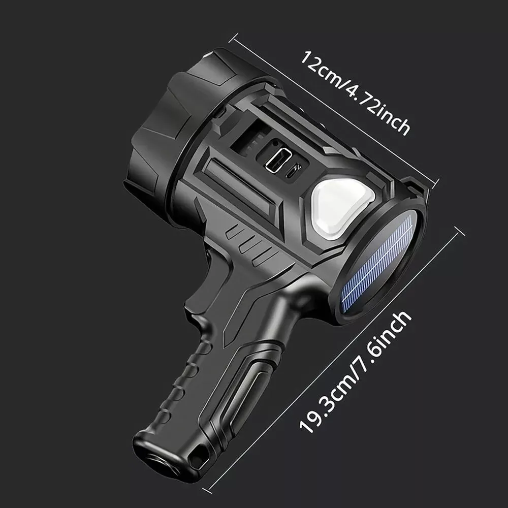 Rechargeable Flashlight Hunting Camping Spot Light Torch LED Handheld Spotlight