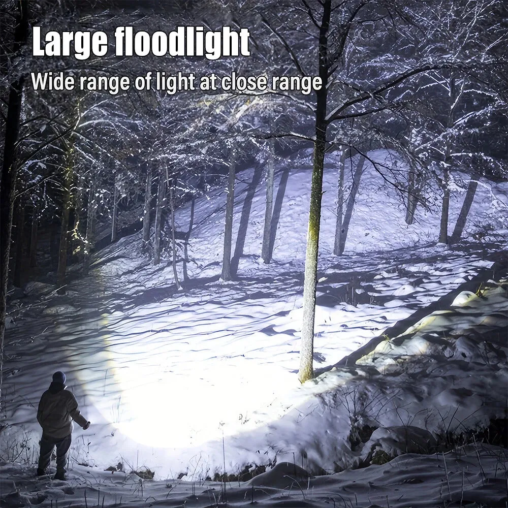Rechargeable Flashlight Hunting Camping Spot Light Torch LED Handheld Spotlight