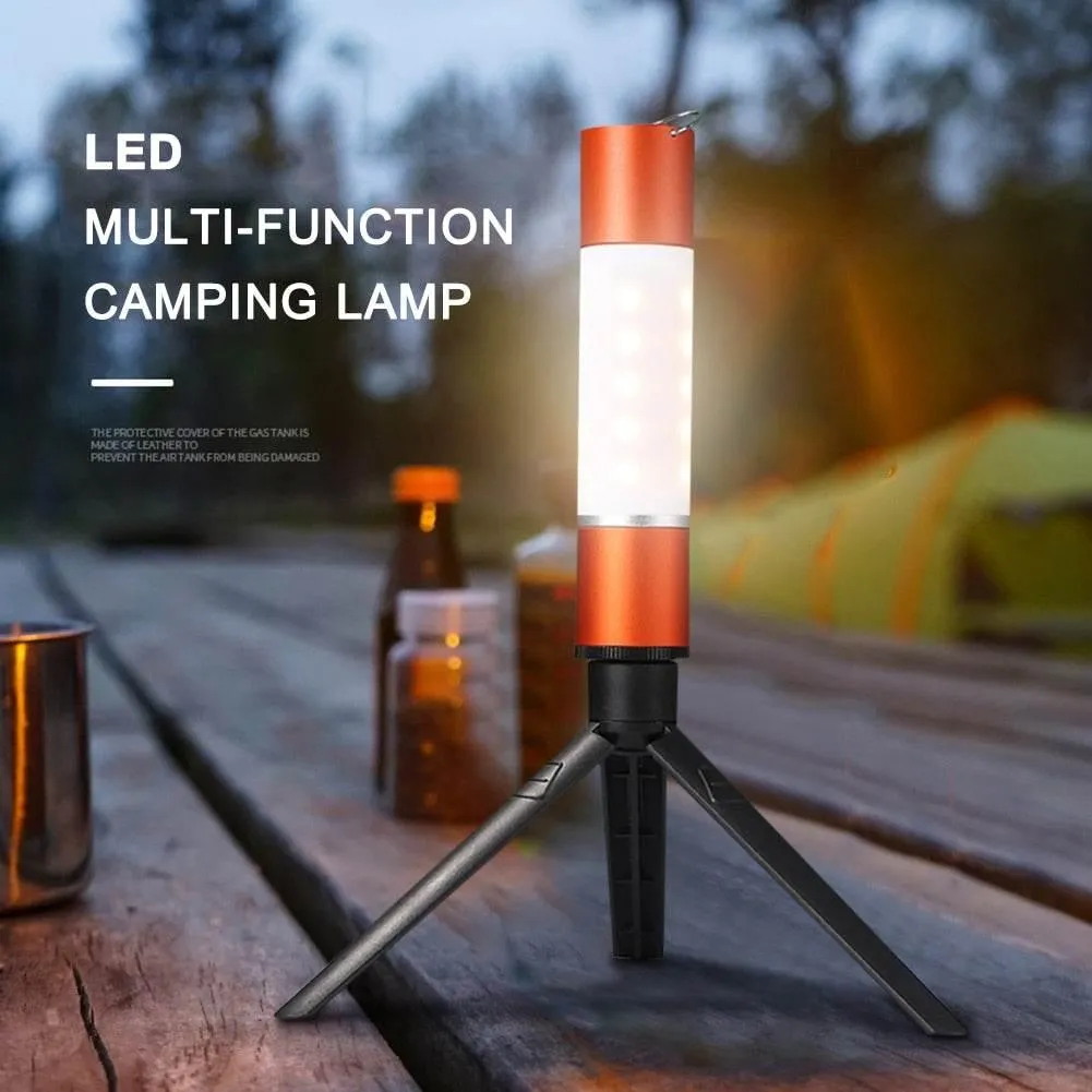 Rechargeable LED Camping Flashlight - Zoomable Portable Hanging Light