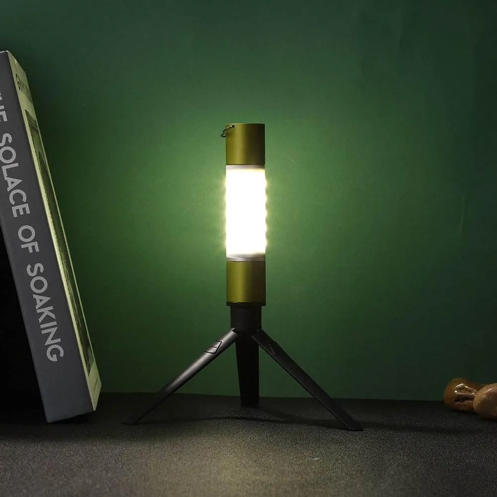 Rechargeable LED Camping Flashlight - Zoomable Portable Hanging Light