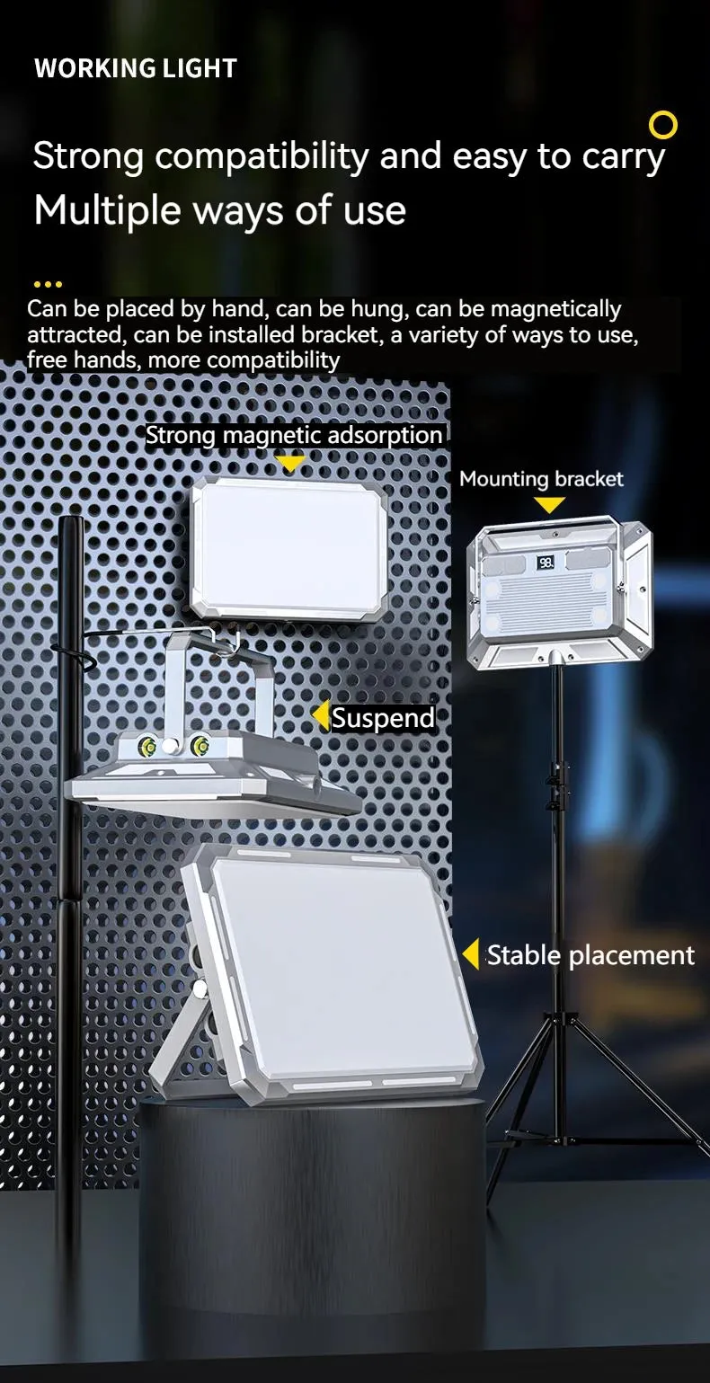 Rechargeable LED Camping Tent Light - High Power, Waterproof, Portable Outdoor Emergency Lantern