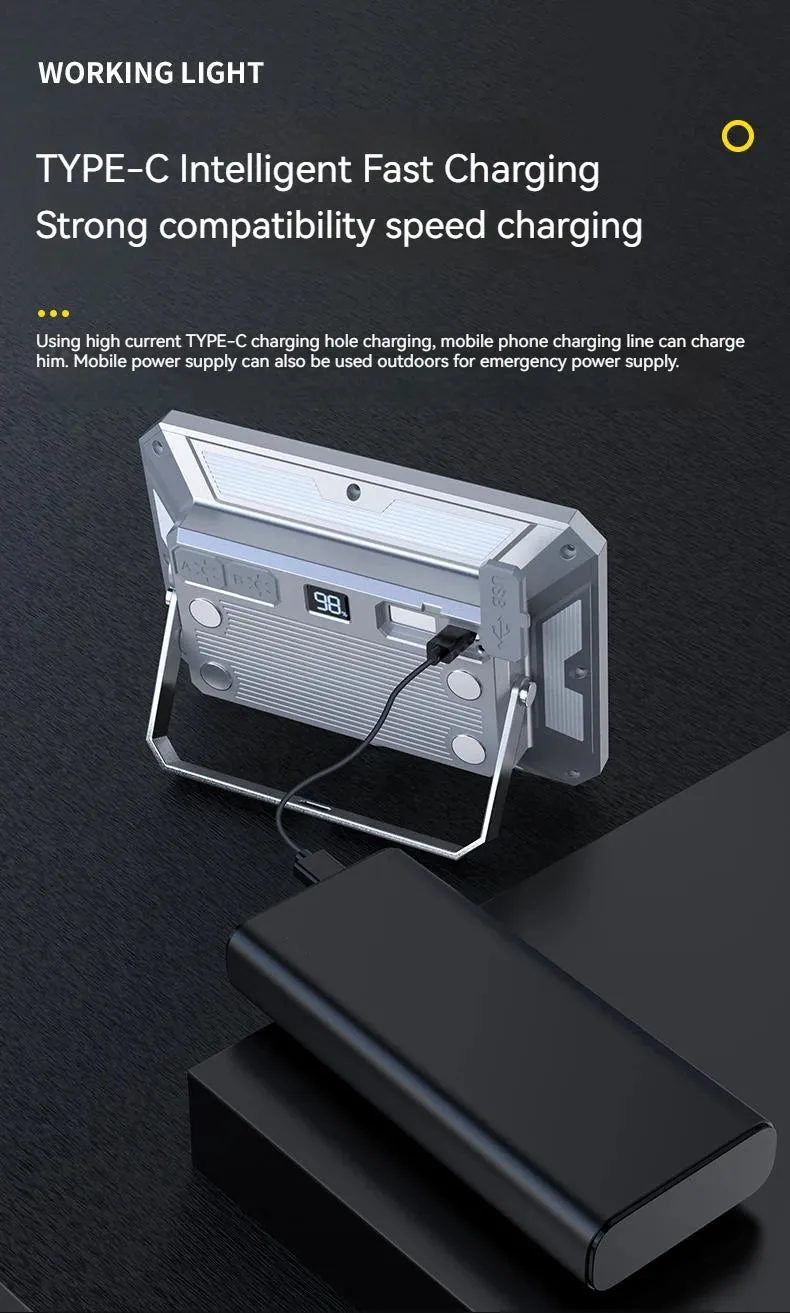 Rechargeable LED Camping Tent Light - High Power, Waterproof, Portable Outdoor Emergency Lantern