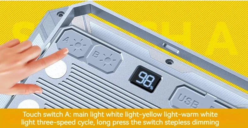 Rechargeable LED Camping Tent Light - High Power, Waterproof, Portable Outdoor Emergency Lantern