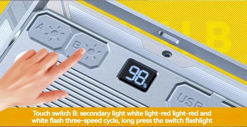 Rechargeable LED Camping Tent Light - High Power, Waterproof, Portable Outdoor Emergency Lantern