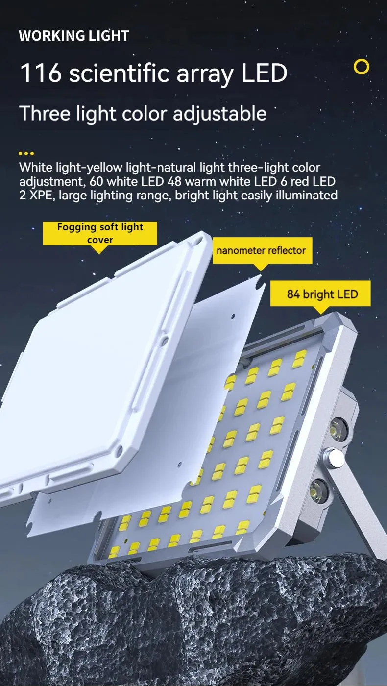 Rechargeable LED Camping Tent Light - High Power, Waterproof, Portable Outdoor Emergency Lantern