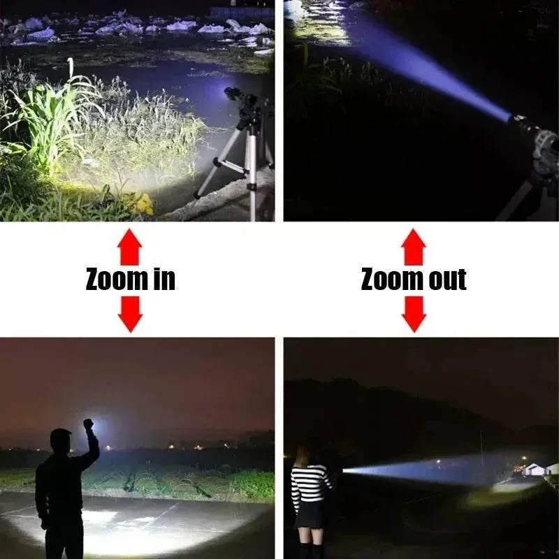 Rechargeable Mini Tactical Flashlight - Portable Camping Light