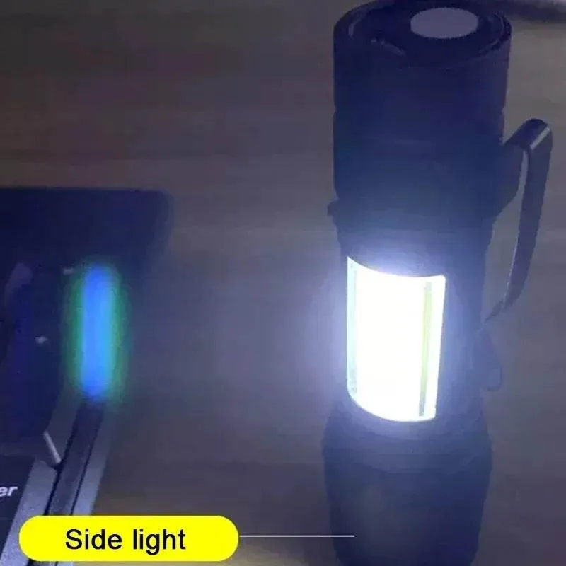 Rechargeable Mini Tactical Flashlight - Portable Camping Light