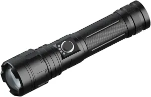 Rechargeable Mini Telescopic Flashlight High Lumens Outdoor Torch Light with Indicator for Camping Hiking Emergencies and More