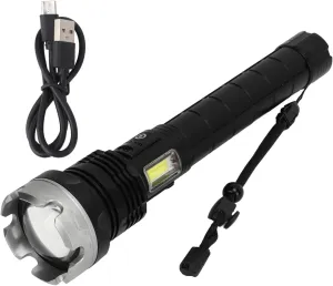Rechargeable Super Bright Flashlights,Outdoor Flashlight,Zoomable Flashlight,Handheld Retractable Flashlight for Outdoor Adventures, Camping