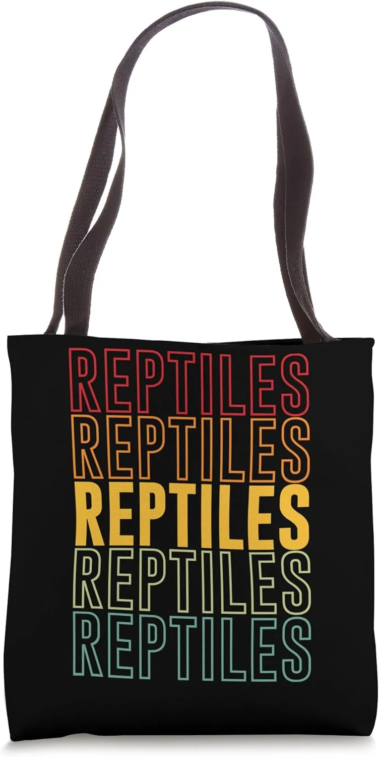 Reptiles Rainbow Tote Bag