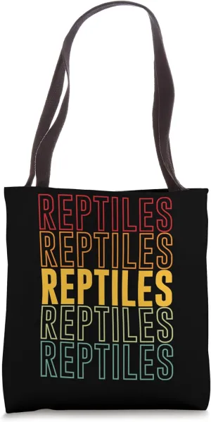 Reptiles Rainbow Tote Bag
