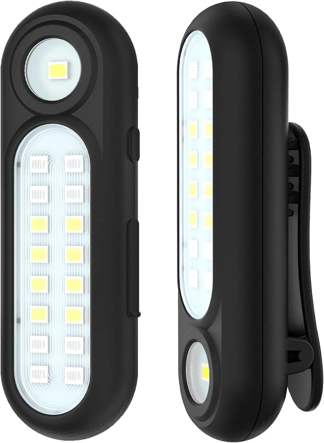 Running Lights for Runners, Rechargeable Clip On Flashlight for Runners Safety Light for Walking at Night, Portable Hands Free Flashlight for Walking Dog, LED Work Light Warning Flashing Camping(2Pcs)