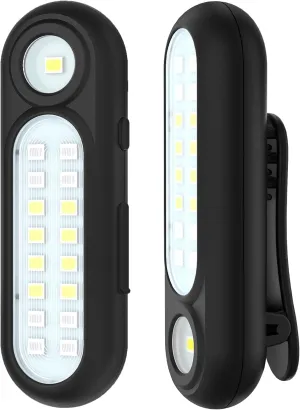 Running Lights for Runners, Rechargeable Clip On Flashlight for Runners Safety Light for Walking at Night, Portable Hands Free Flashlight for Walking Dog, LED Work Light Warning Flashing Camping(2Pcs)