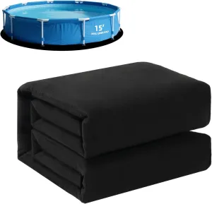 Safana 15ft Pool Liner Pad, Round Pool Pad for Above Ground Pool, Under Pool Mat, Swimming Pool Padding Accessories, Durable Puncture Protection Eco-Friendly Extend Liner Life