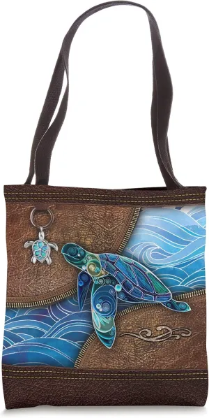 Salty Lil' Beach - Turtle Cloth Tote Bag Tote Bag
