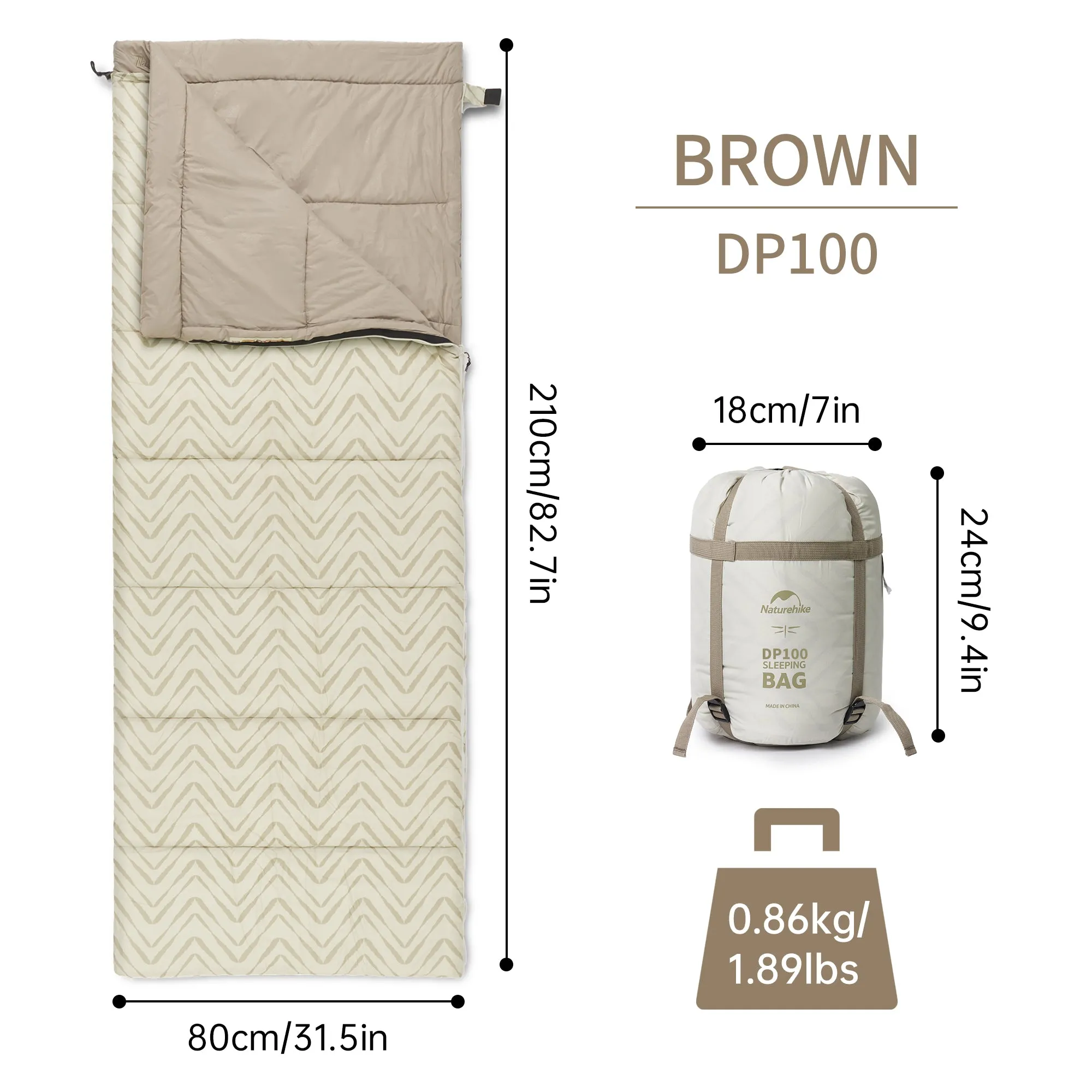 Sammy Square Cotton Sleeping Bag