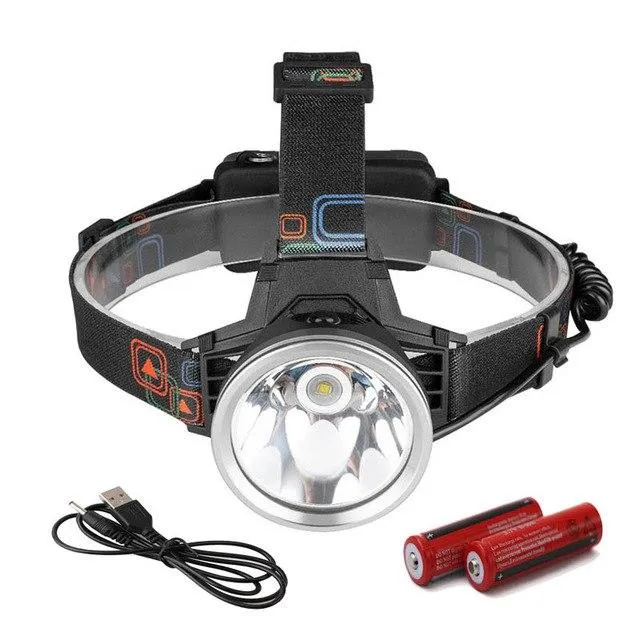 SANYI 10000 Lumen Headlamp USB Rechargeable LED Headlight by 2* 18650 Battery Head Lamp Flashlight Torch Lanterna